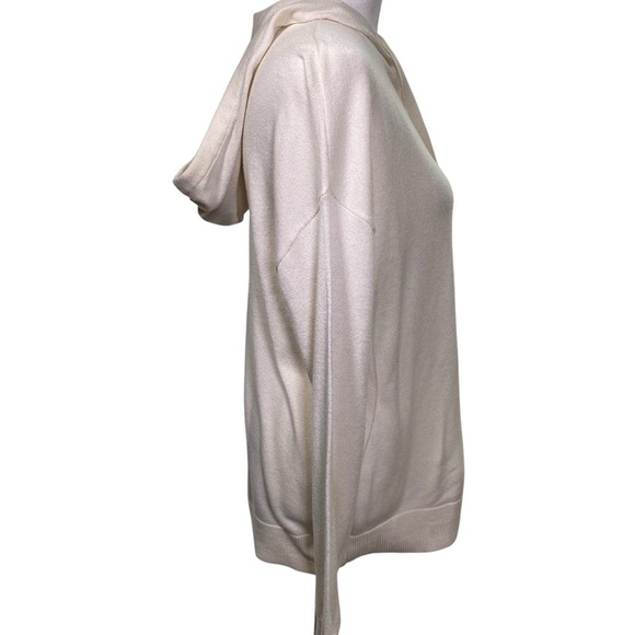 Member's Mark Women's size S Cashmere Blend Hoodie Knit Pullover Cream Ivory - Picture 7 of 10